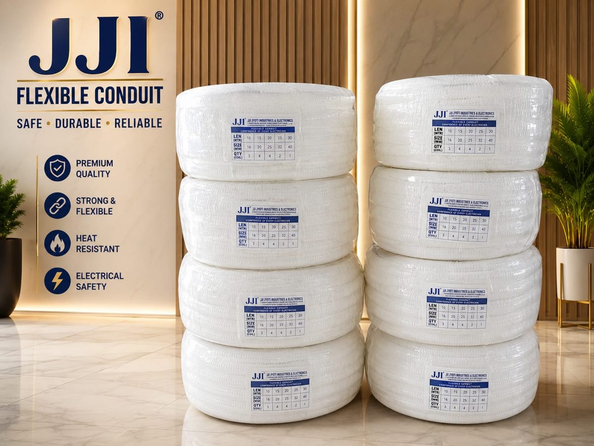 JJI 20 mm FLEXIBLE PIPE WHITE 50 mtr