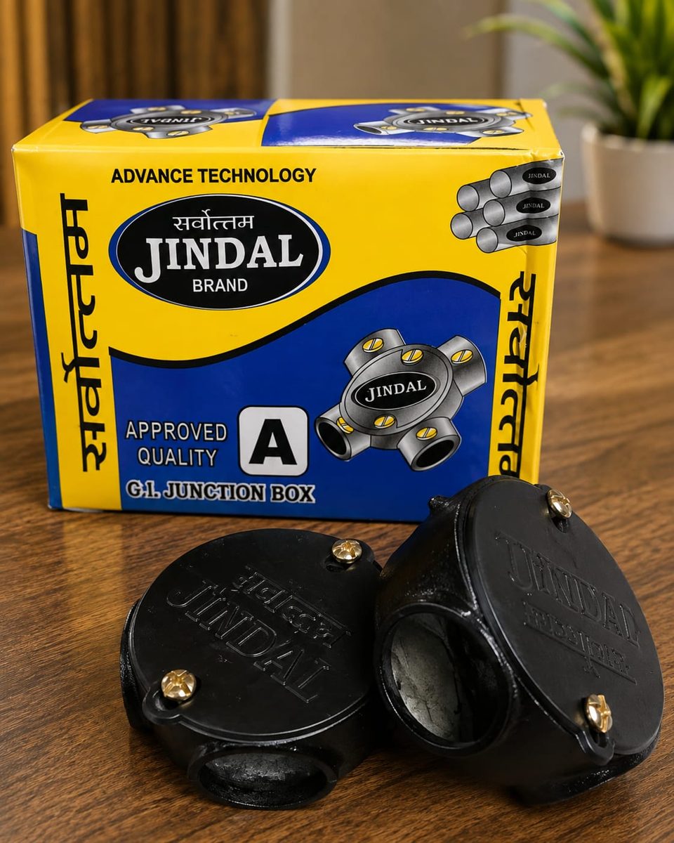 DO PECH (2 SCREW) 20 MM {3/4 INCH} JINDAL P.G. JUNCTION BOX