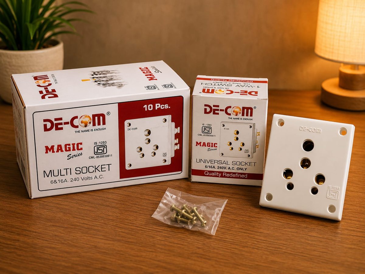 De-Com 16 amp Socket Non-Modular