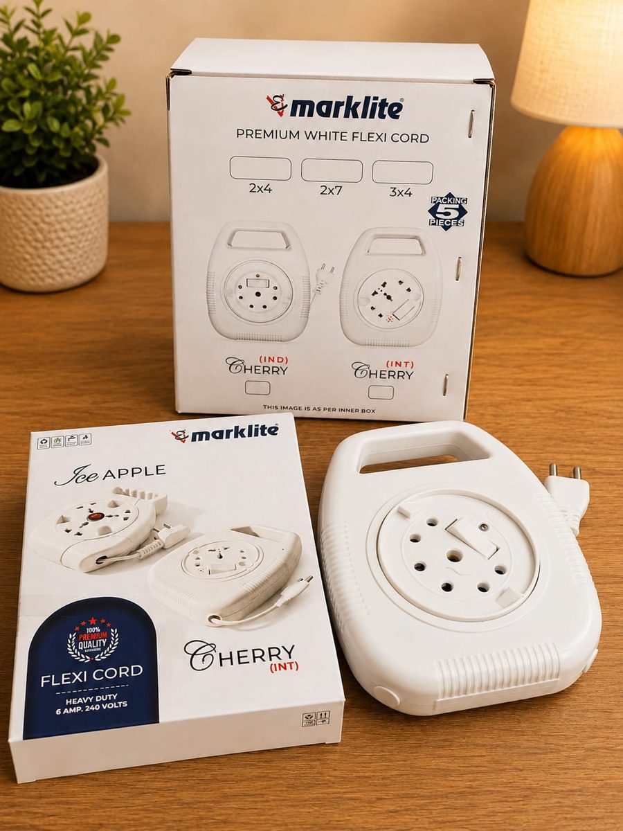 MARKLITE 2X8 mtr EXTENSION CORD CHERRY