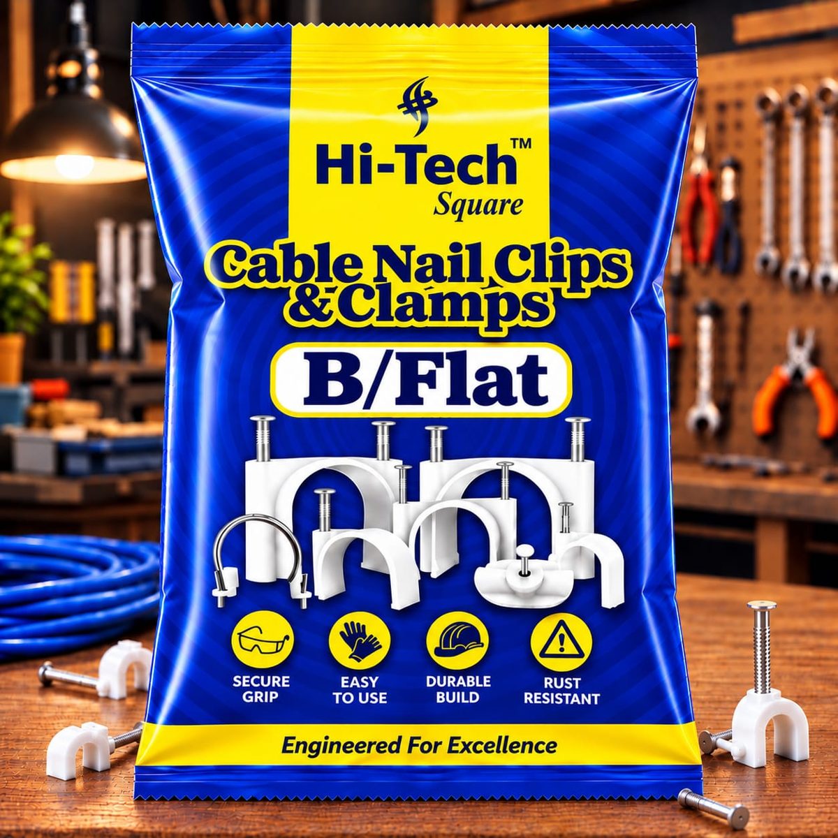 B/Flat Cable Circle Clip HI-TECH