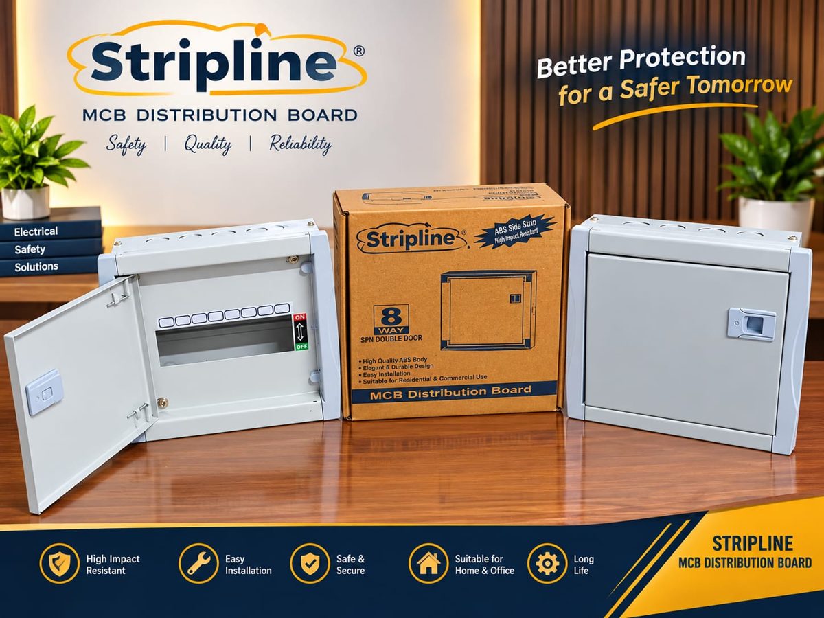 8 Way D.D. MCB box STRIPLINE