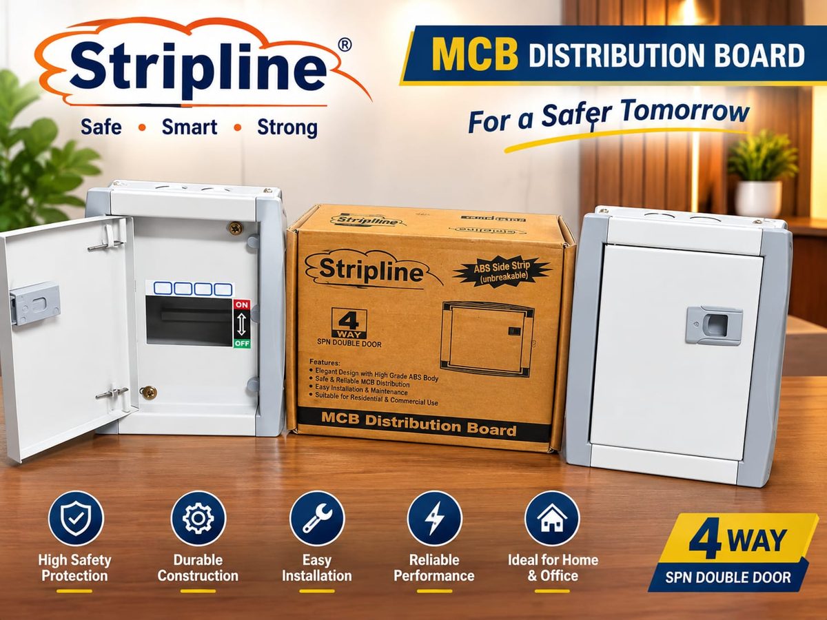 4 Way D.D. MCB box STRIPLINE