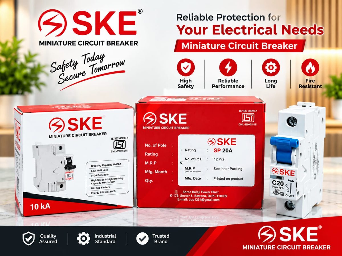 20 Amp Single Pole (S.P.) MCB SKE