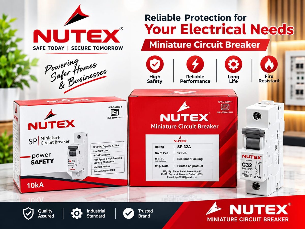 32 Amp Single Pole (S.P.) MCB NUTEX