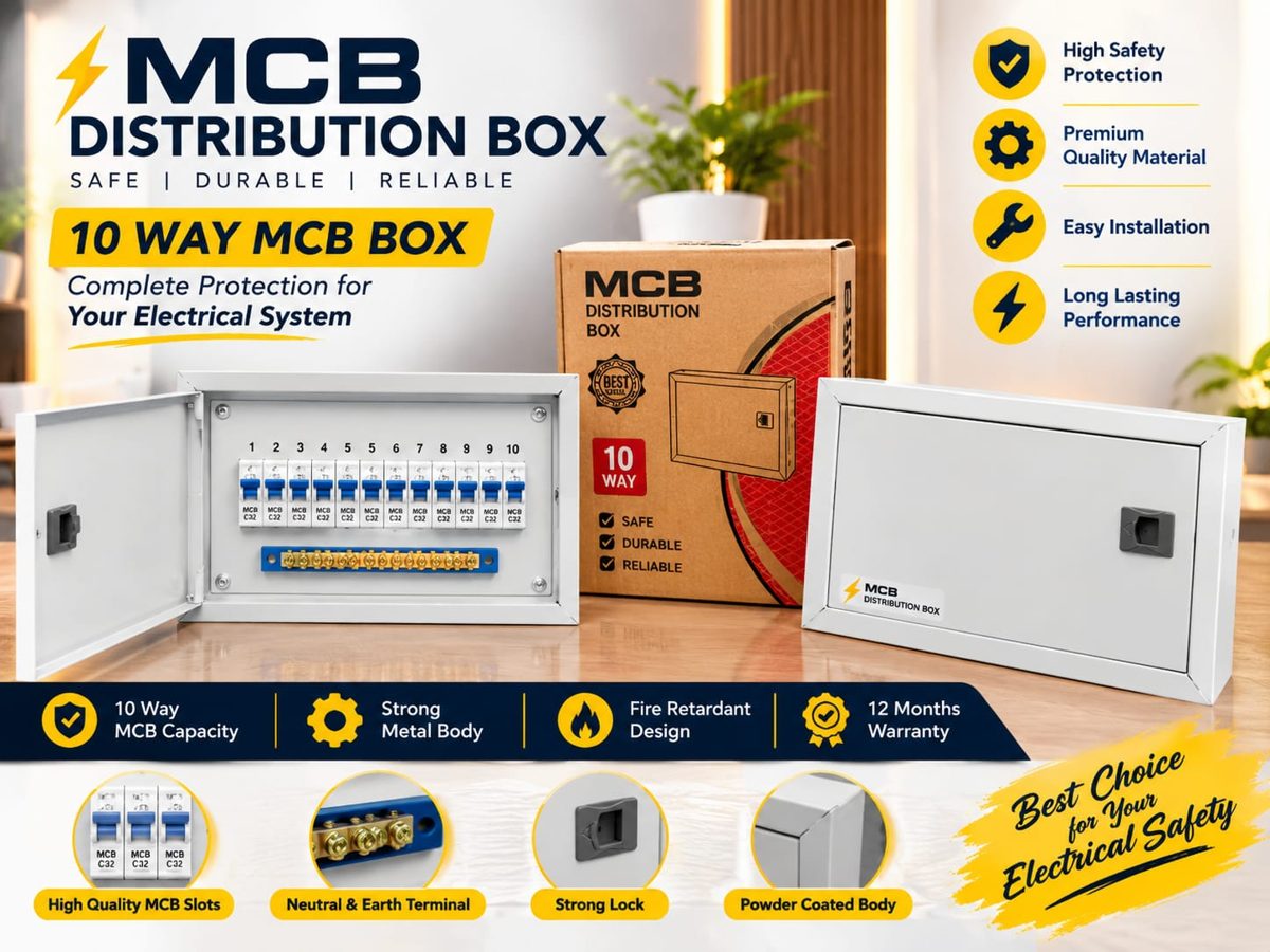 10 Way D.D. MCB box POWERTONE