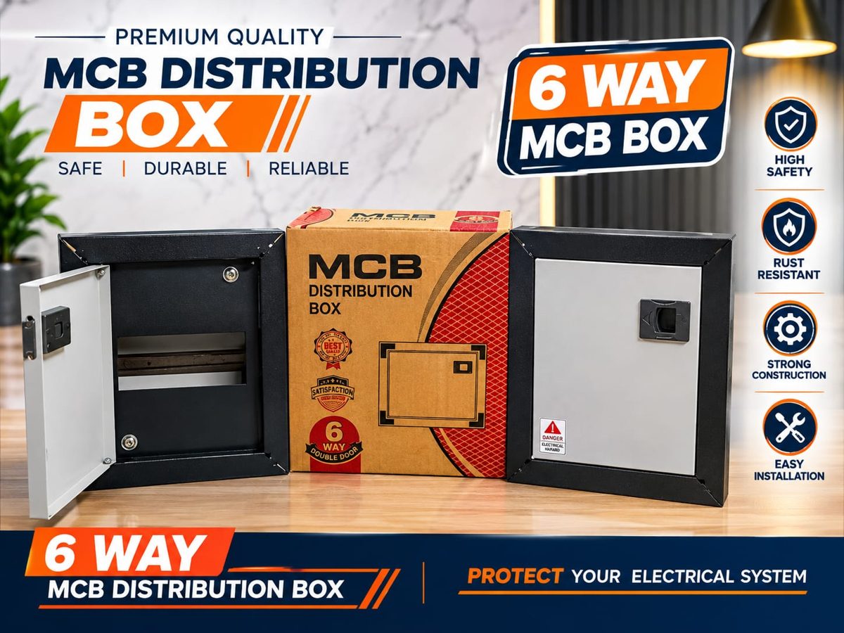 6 Way D.D. MCB box POWERTONE