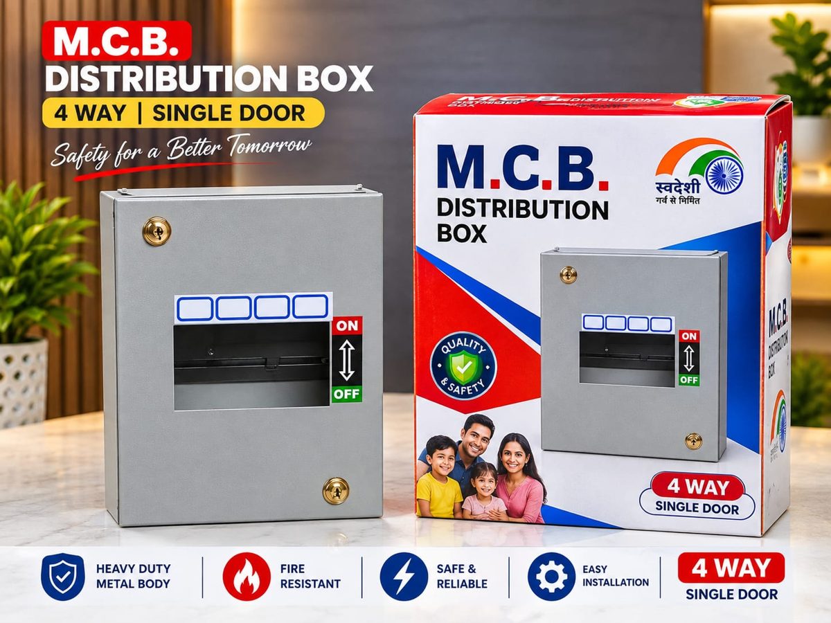 4 Way S.D. MCB box POWERTONE